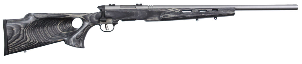 Savage Arms B.MAG Target 96972 17 WSM Caliber 8+1 Capacity 22" Barrel Matte Stainless Metal Finish Fixed Thumbhole Gray Laminate Stock Right Hand Full Size - SAVAGE ARMS - 17 WSM