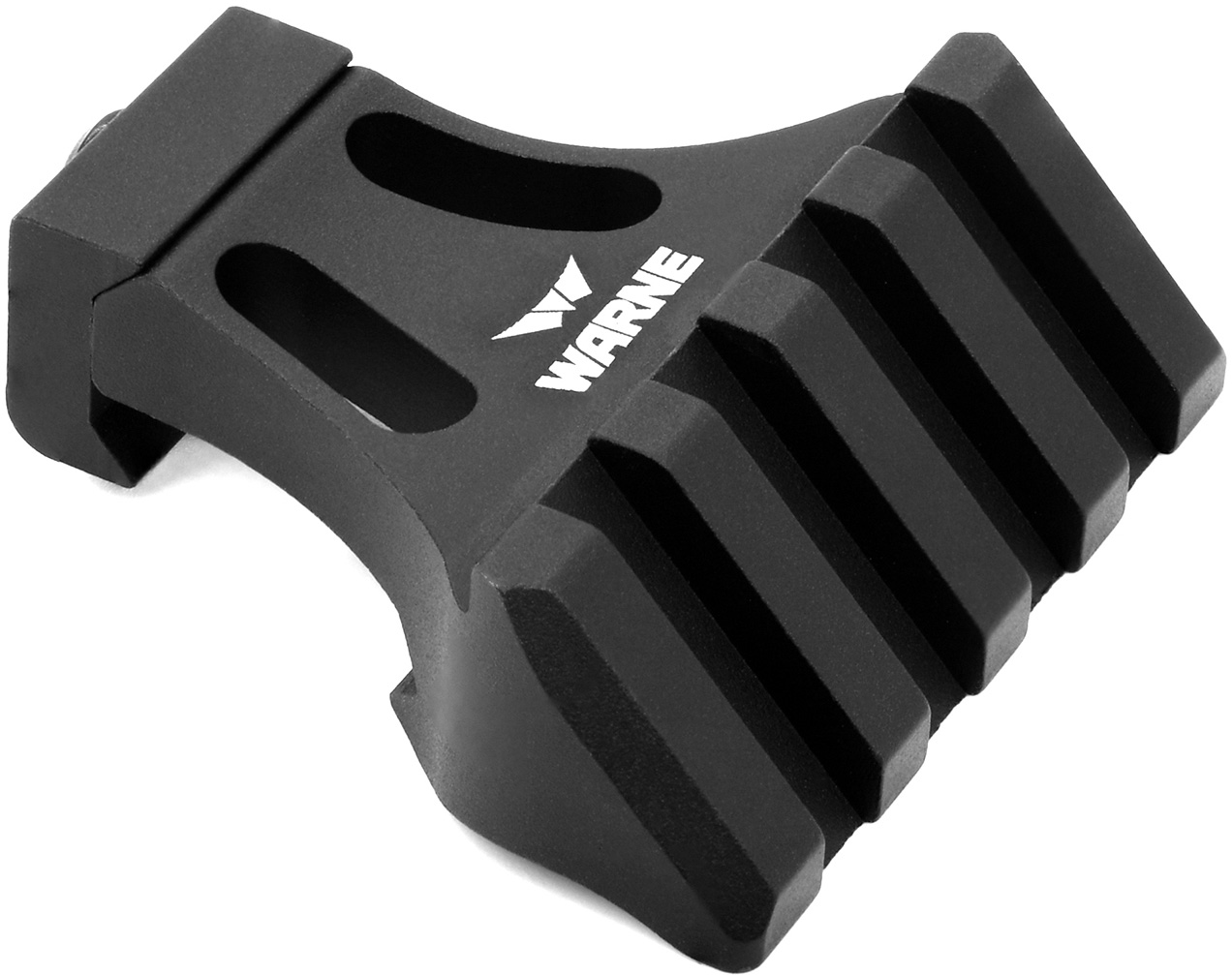 WARNE 45-Degree Picatinny Black Matte Side Mount Adapter (A645TW)