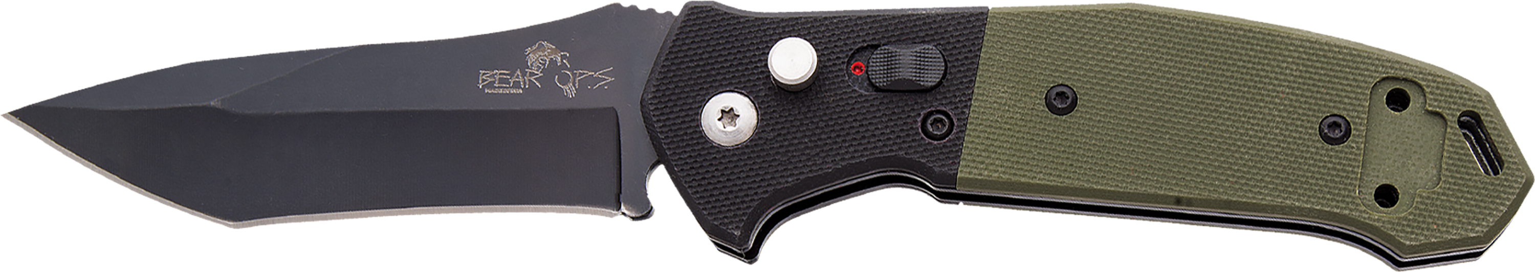 BEAR & SON AC-500-B4-B 4.5" Black Blade OD G10 Handle Knife