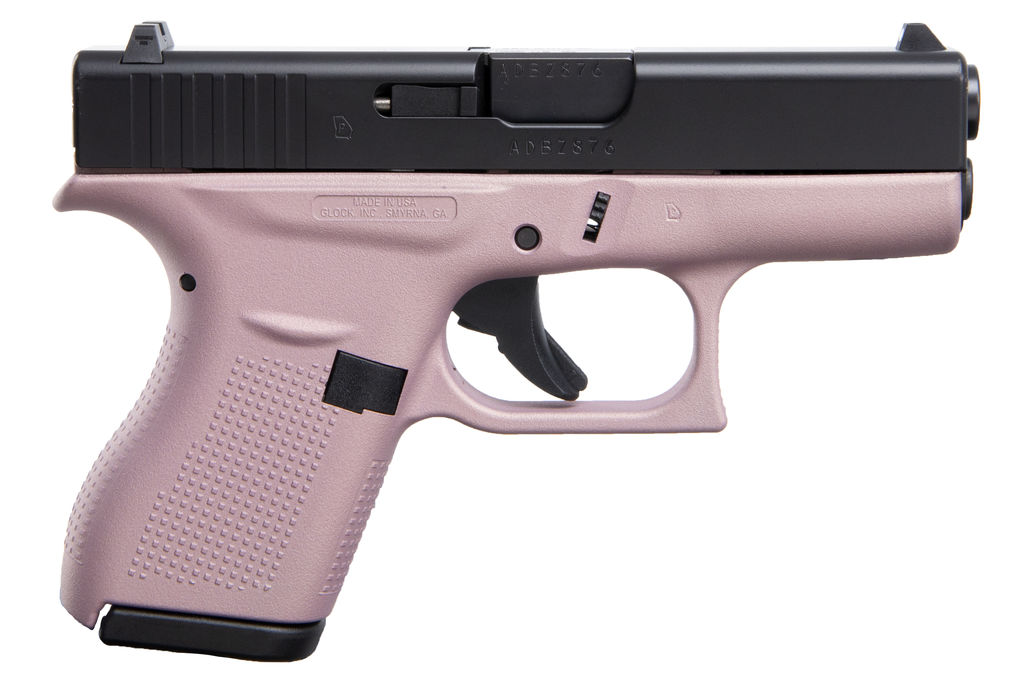 Glock ACG-00849 Pistol 42 .380 6+1 Pink Champagne/Black Cerakote
