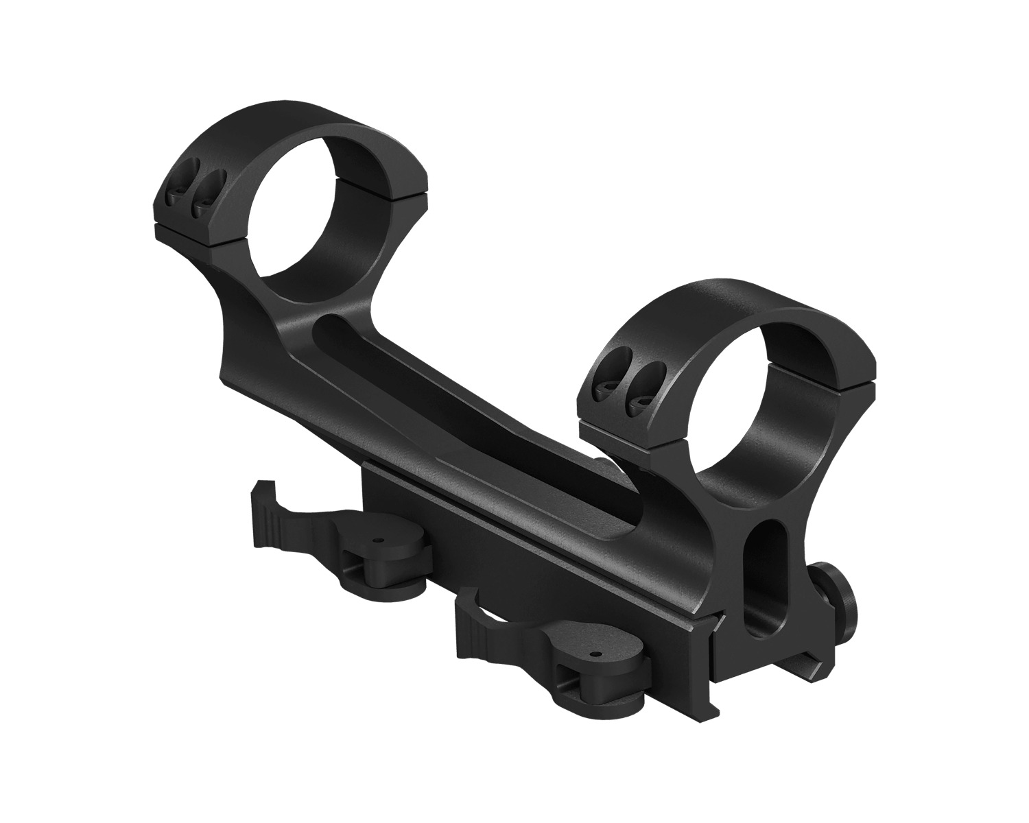 Atn Dual Cantilever Qdm Optics Mount 30Mm Matte Bl