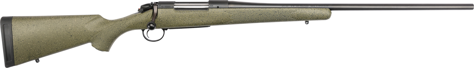 Bergara B-14 Hunter 300 Win Mag 3+1 24" Rifle - Graphite Black Cerakote, SoftTouch Speckled Green Stock - BERGARA - 300 Win Mag
