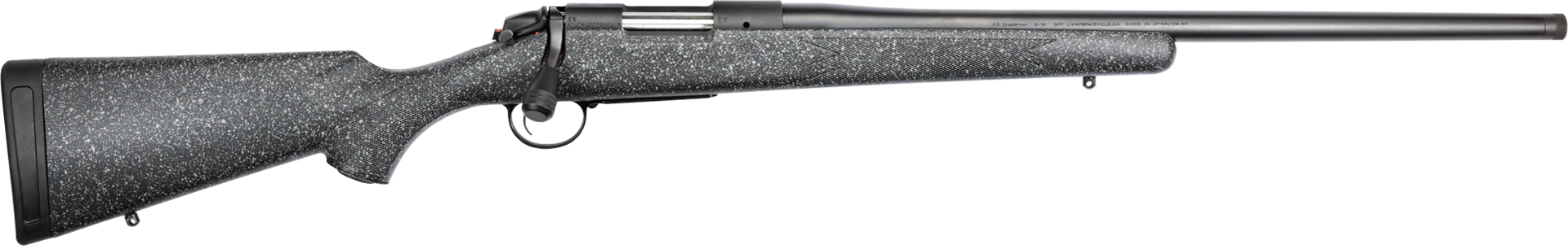 Bergara B14LM502C B-14 Ridge 7mm Rem Mag 3+1 24" Threaded Barrel, Graphite Black Cerakote, Gray Speckled Black Stock - BERGARA - 7mm Rem Mag