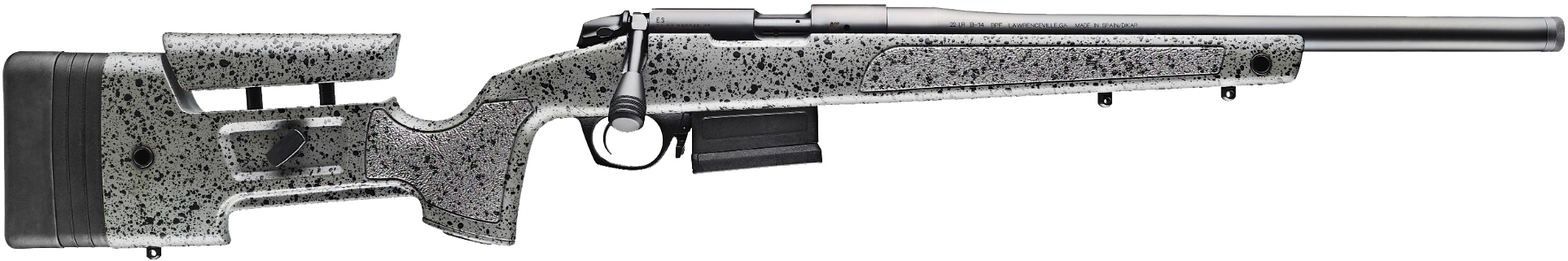 Bergara B14R001 B-14 Trainer 22 LR 10+1 18" Threaded Barrel Matte Blued Steel Black Fleck Gray Stock - BERGARA - 22 LR