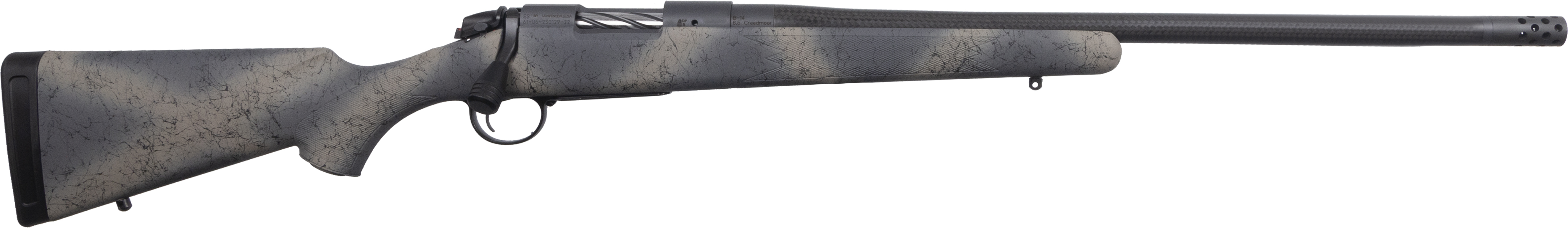 Bergara B14S521CF B-14 Ridge Carbon Wilderness 308 Win 4+1 20" TB Carbon Fiber Barrel SoftTouch Woodland Camo Stock - BERGARA - 308 Win