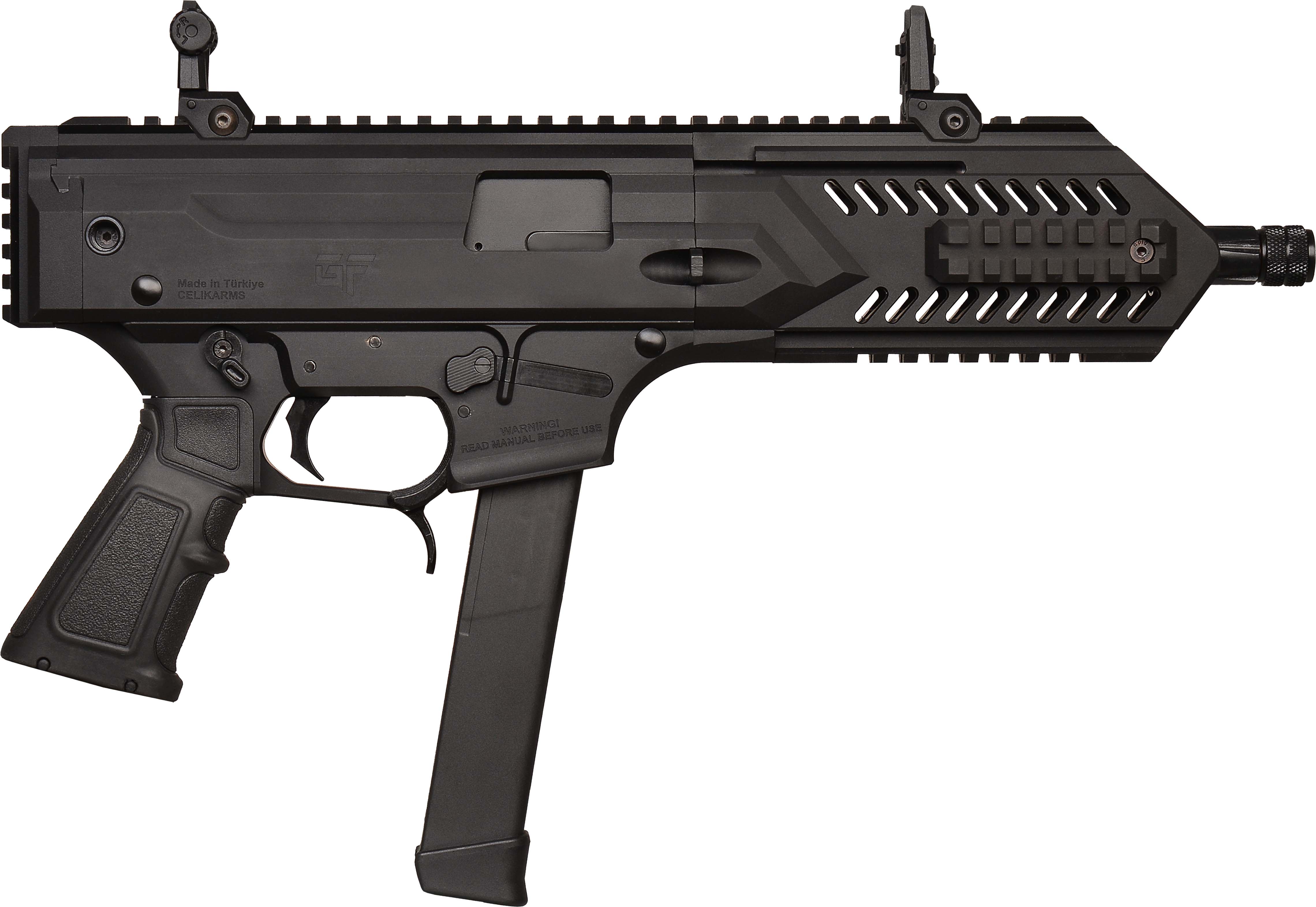 GF GFBLADE8 9MM Pistol 8" 2X 17Rd Mags Threaded Muzzle M1913 Adapter