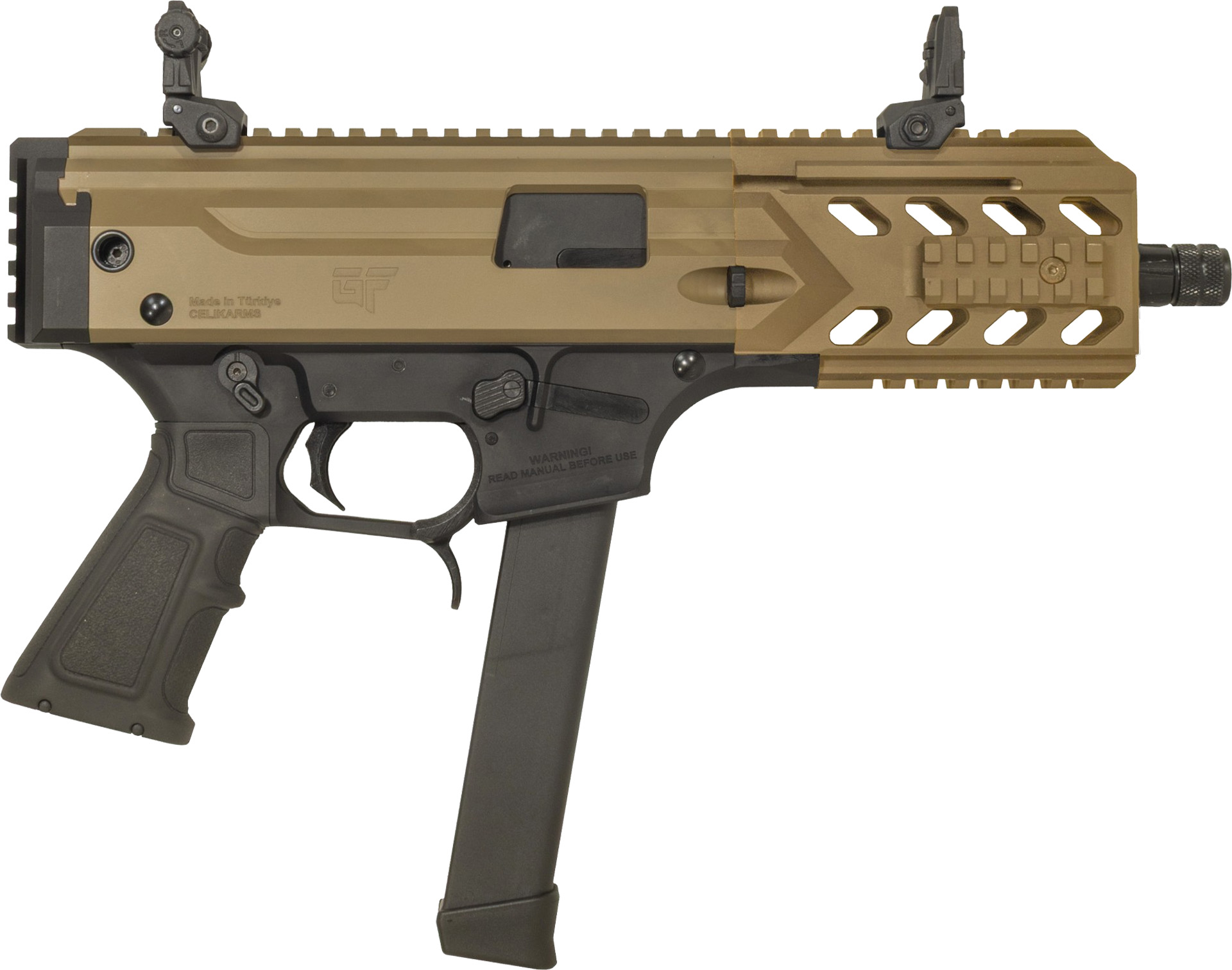 GFORCE ARMS 9MM LUGER 33+1 6 4140 Steel Black|FDE Cerakote  - GFORCE ARMS
