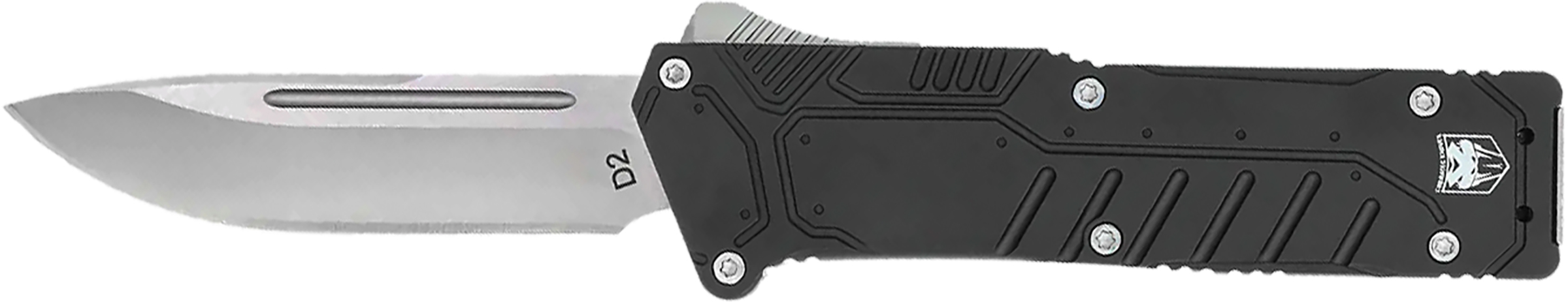 CobraTec Knives BLKSFDNS Special Forces 3.25" OTF Drop Point Plain Sati...