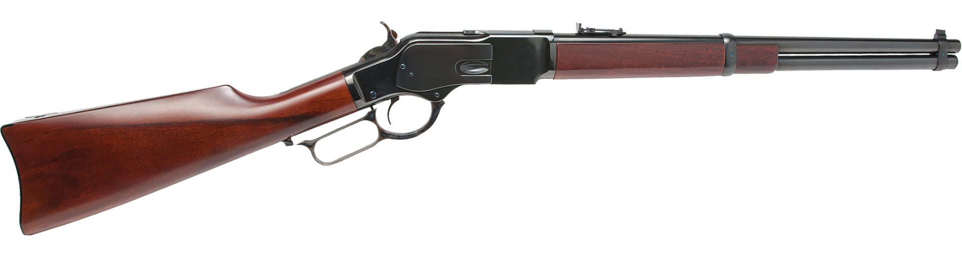 Cimarron CA2055AS1 1873 US Marshal Lever Action Rifle 44M 18" Blade Ladder