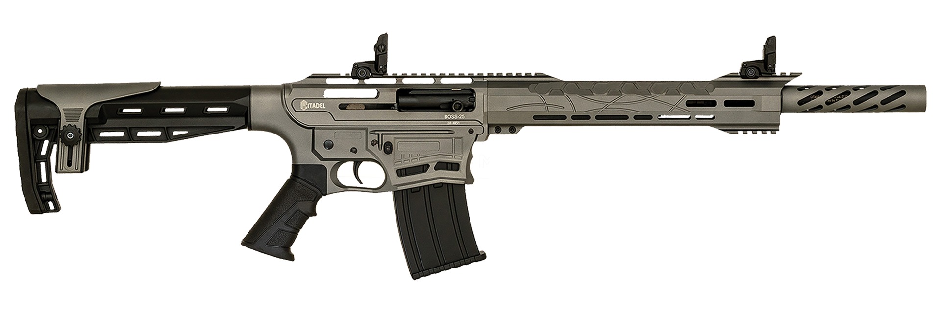 Howa CBOSS2512TG Boss-25 12 Gauge Semi-Auto Shotgun 18.75" Black/Tungsten - Citadel - 12 Gauge