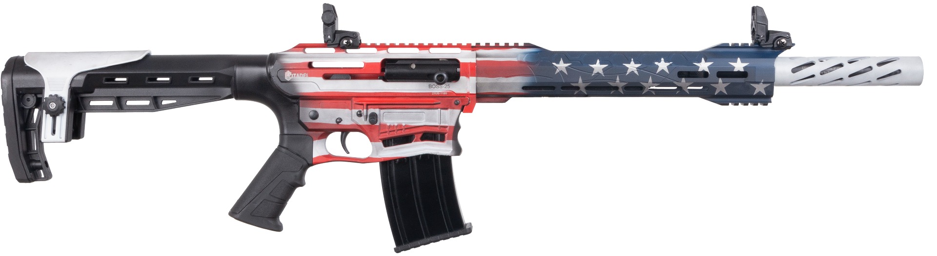 Citadel Boss-25 Semi-Auto 12GA Shotgun USA Flag Cerakote