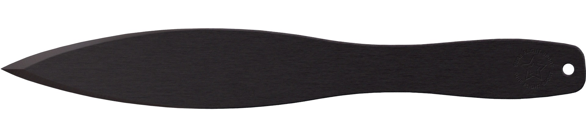 Cold Steel CS80STK12Z Sure Flight Sport 7.25" Fixed Spear Point Plain Black 1055 Carbon Steel Blade, 4.75" Black Polypropylene Handle