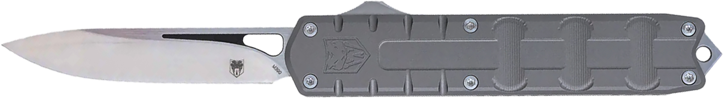 CobraTec Knives CTEGRYM390DNS Enforcer 3.25” OTF Drop Point Plain M390