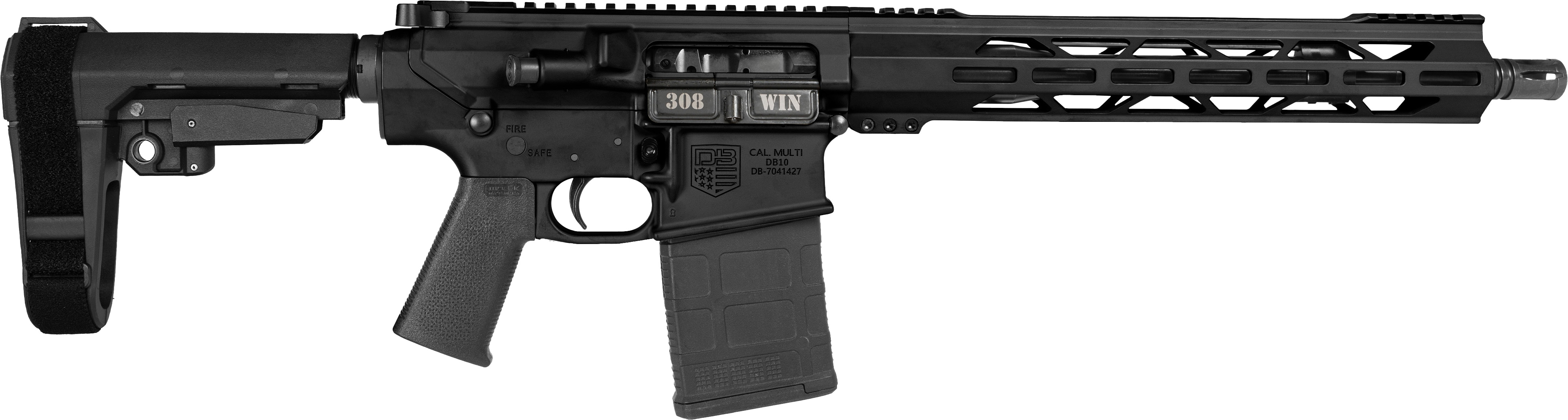 Diamondback DB15 308 WIN 20+1 13.5 Chrome-Moly Black Hardcoat Anodized 