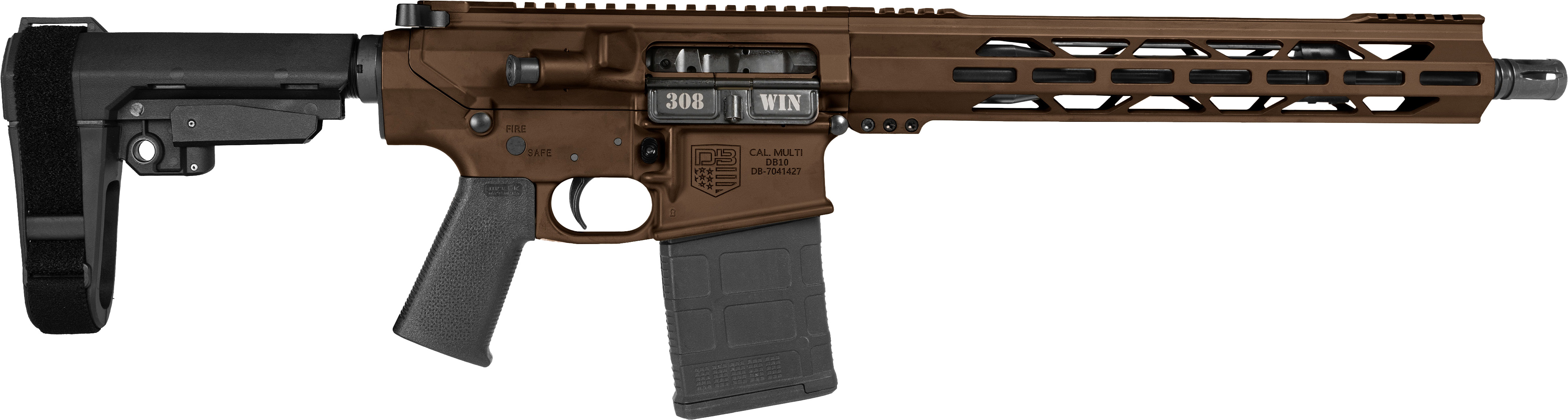Diamondback DB15 308 WIN 20+1 13.5 Chrome-Moly Midnight Bronze Cerakote 