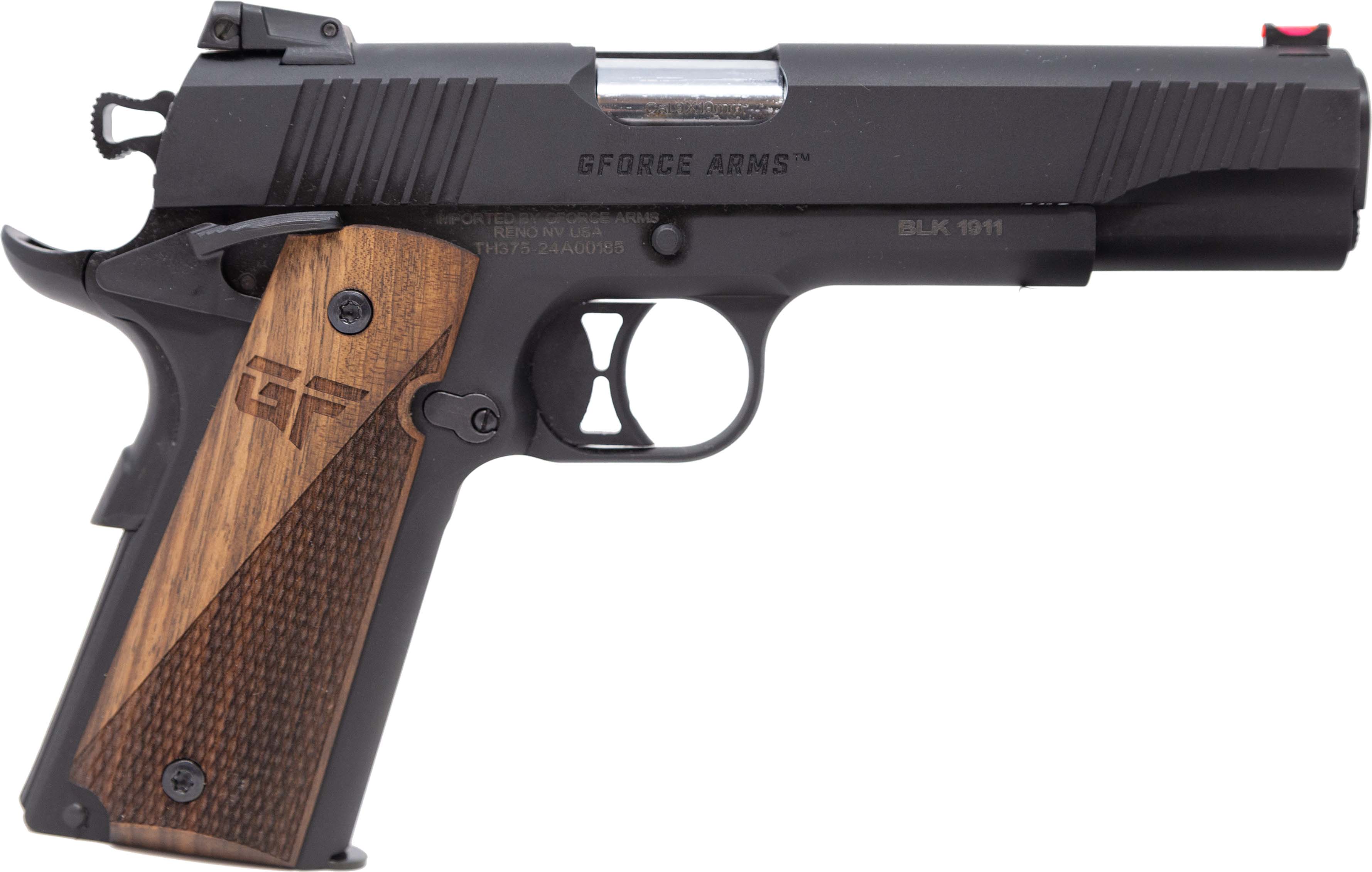 Gforce Arms GF199BW Chronicle 1911 9mm Luger 9+1 5” Stainless Steel...