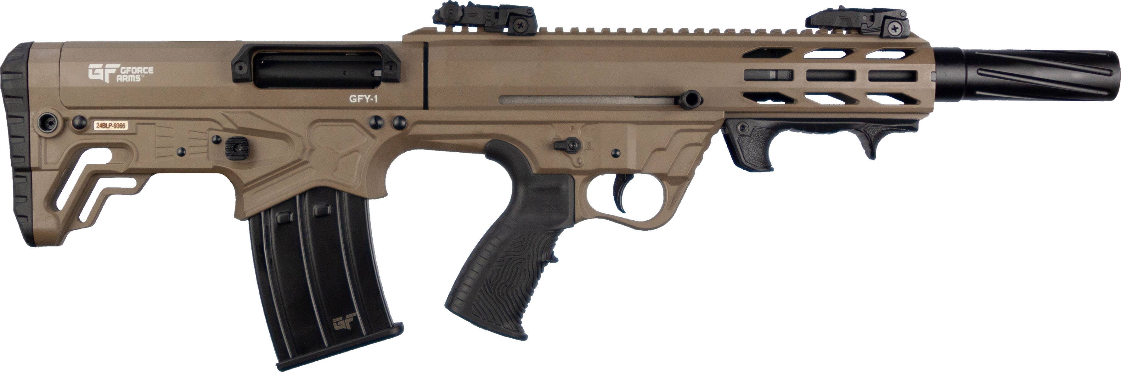 GForce GFY-1 12 Gauge Bullpup Shotgun 18.5" FDE Spiral Fluted Shroud