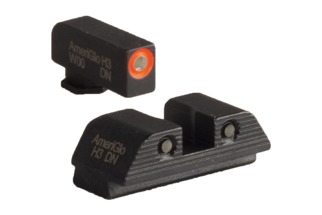 AmeriGlo TrooperSightFits Glock Gen5 1719Grn Trit with Orng Outln Front - Ameriglo - STEEL for sale at TheGunDock