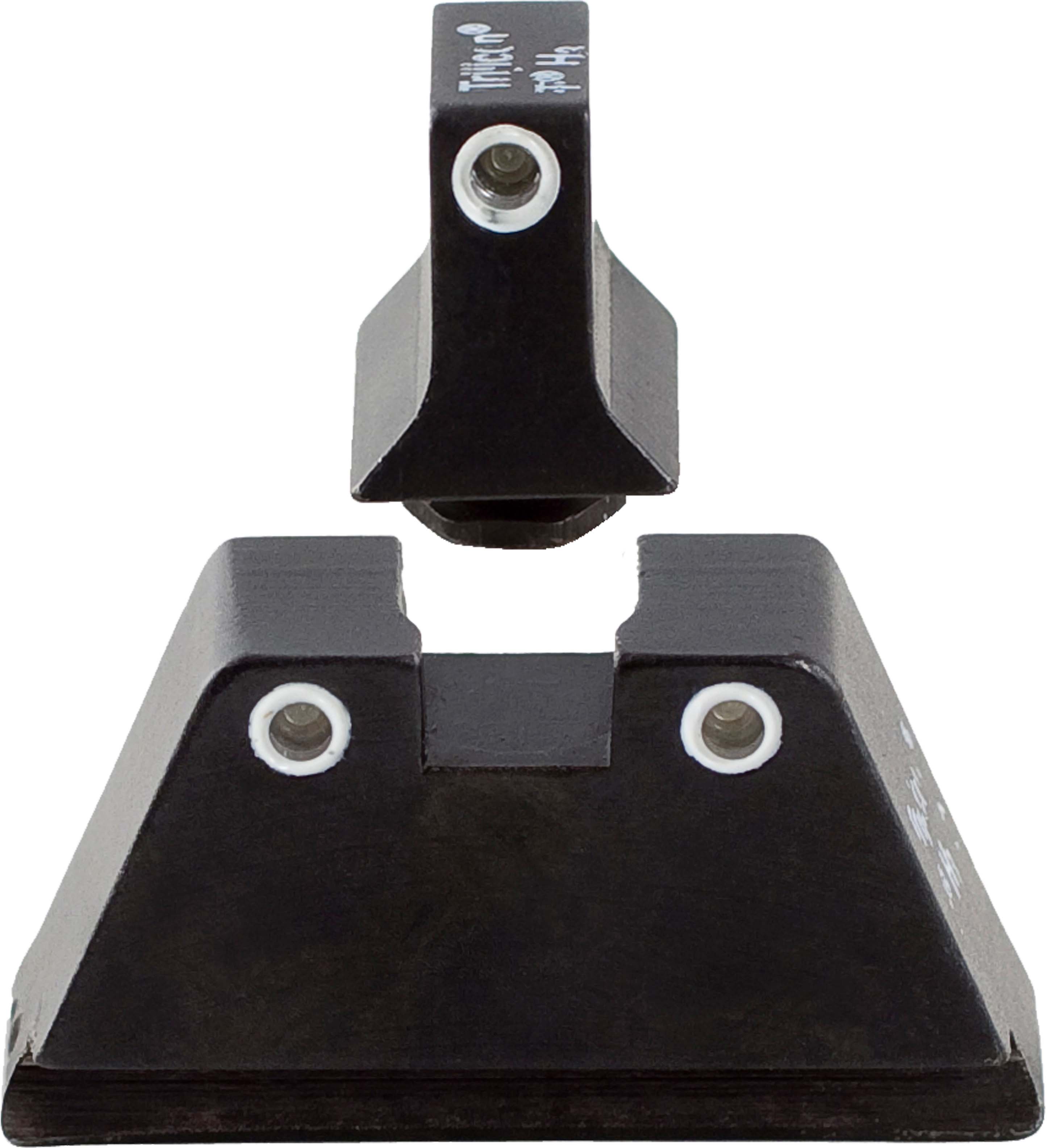 Trijicon GL201C600649 Glock Night Sight Set - Black, Suppressor Height, Green Tritium, White Outline, Shock-Resistant, 12-Year Warranty