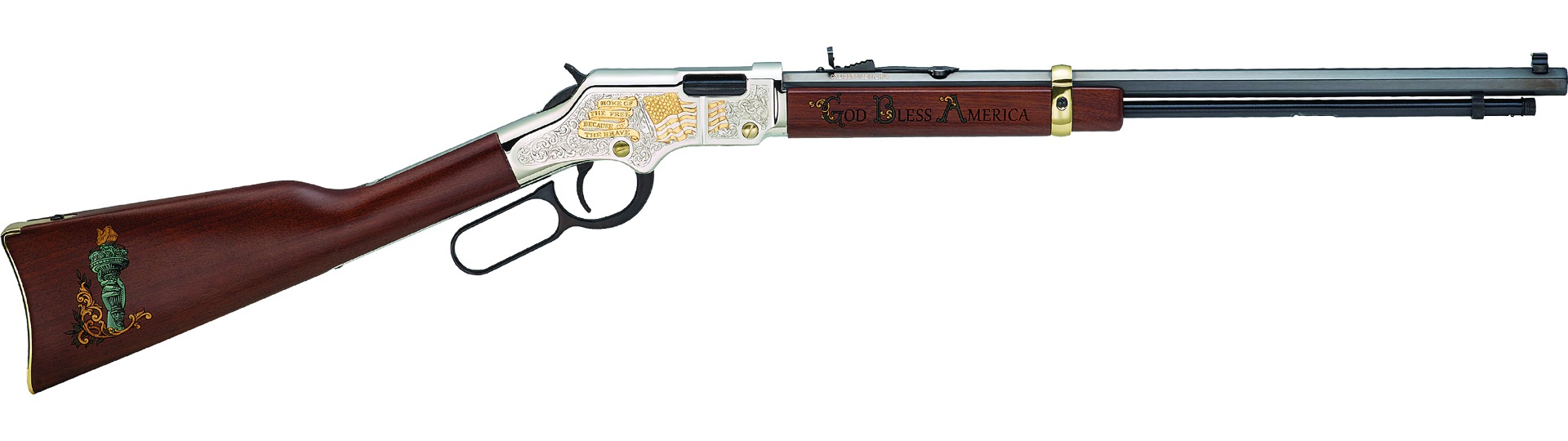 Henry H004GBA Golden Boy God Bless America Edition 22 Short Caliber with - Henry Repeating Arms - 22 LR