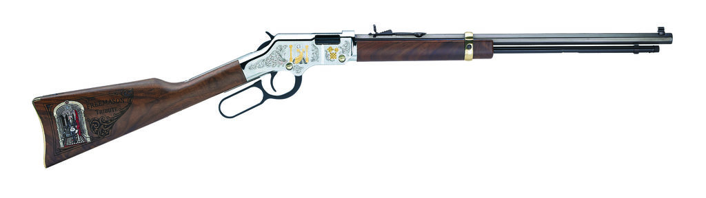 Henry Golden Boy Freemasons Tribute .22 S/L/LR Lever Action 20 in Nickel