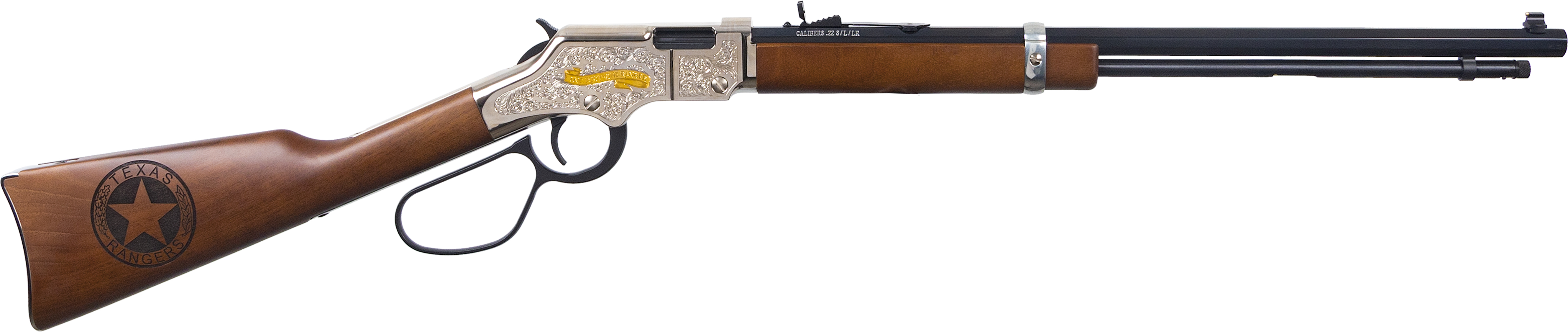 Henry H004TR 22LR TEXAS RANGERS BICEN EDITION - Henry Repeating Arms - 22 LR