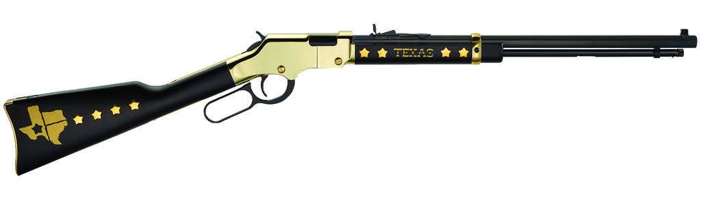 Henry H004TX Golden Boy Texas Tribute .22 LR 20 in Blued Octagon Barrel - Henry Repeating Arms - 22 LR