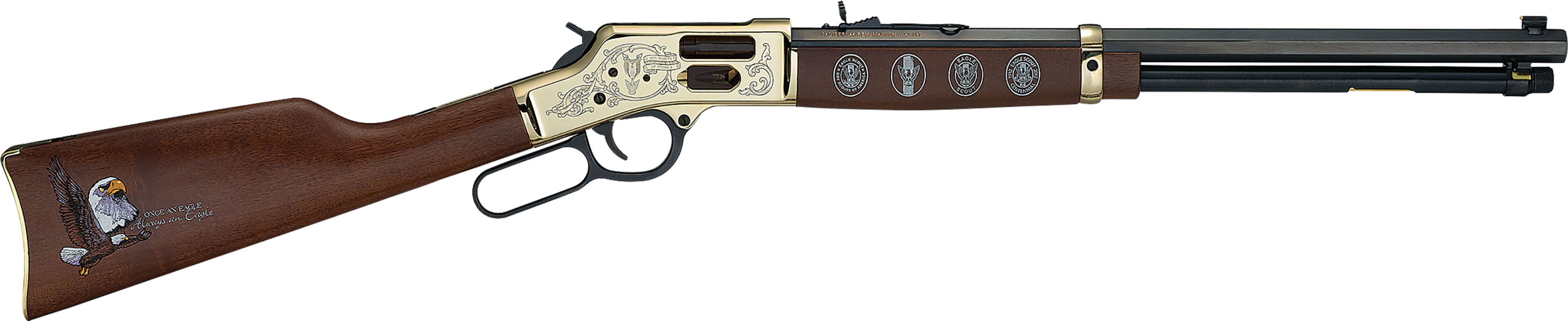 Henry Golden Boy Eagle Scout Tribute Edition 44 Mag 20" 10 Rounds Engrav... - Henry Repeating Arms - 44 Magnum | 44 Special