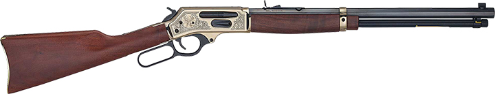 Henry H009BGWL Wildlife 30-30 Win 5+1 20" Blued Octagon Polished... - Henry Repeating Arms - 30-30