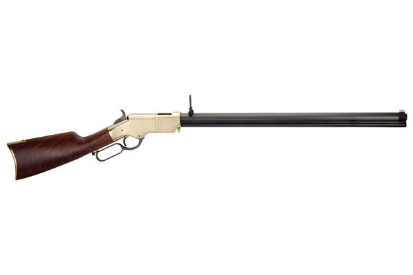 Henry Original Henry 44-40 Win 24.5in Polished Brass Fancy Walnut RH Rifle