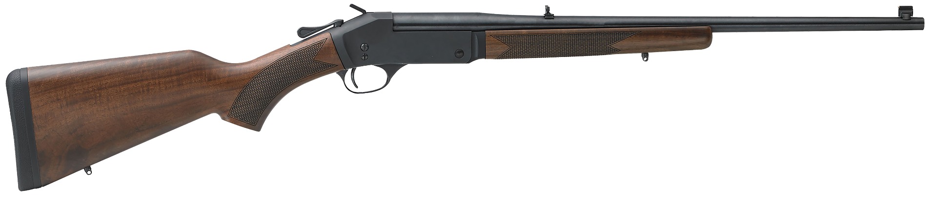 Henry Single Shot 350 Legend 1rd 22in American Walnut Stock Blued RH Rifle - Henry Repeating Arms - 350 Legend