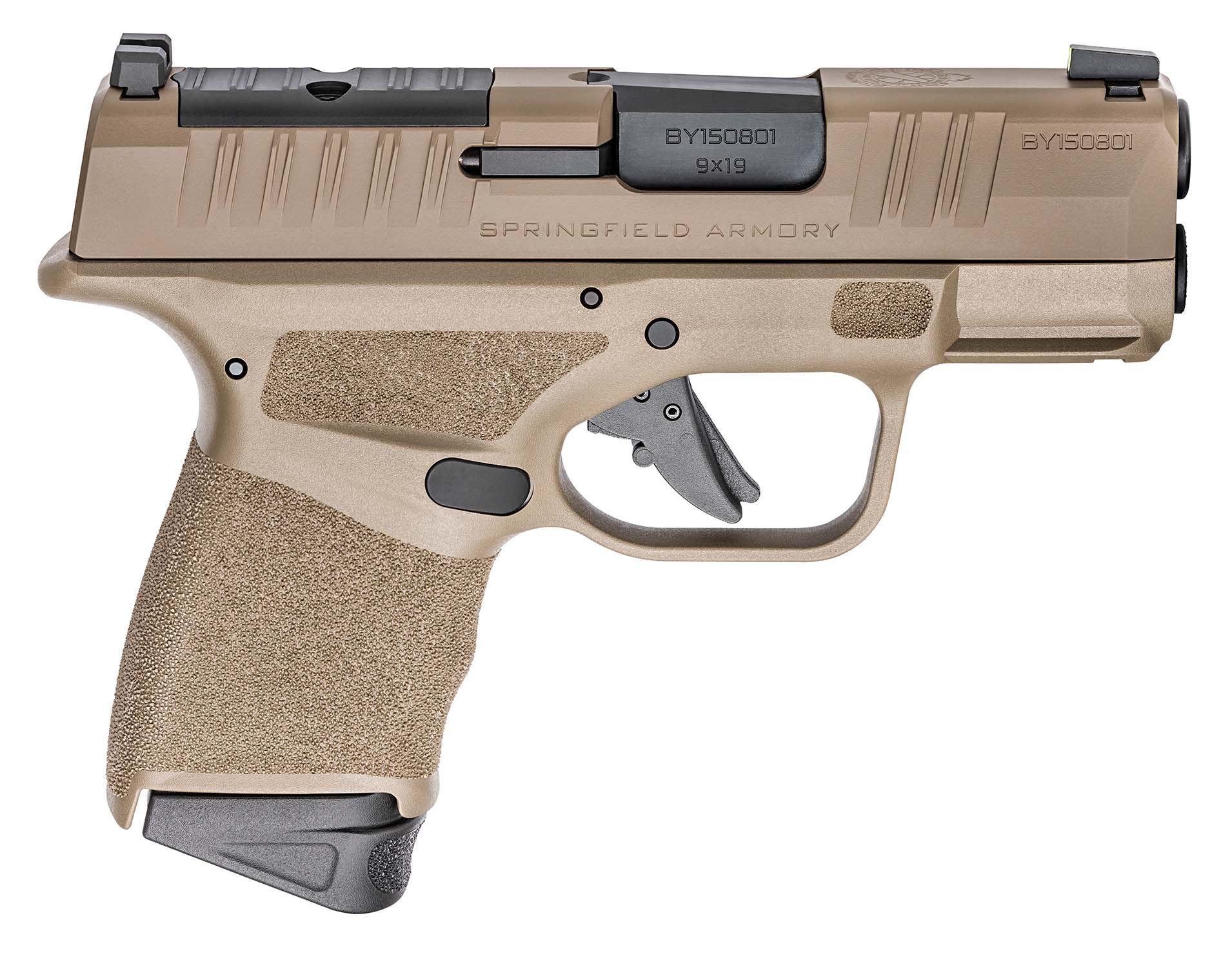 Springfield HC9319FOSPLC-GU24 Hellcat 9mm 3" FDE Optic Ready 5x10rd