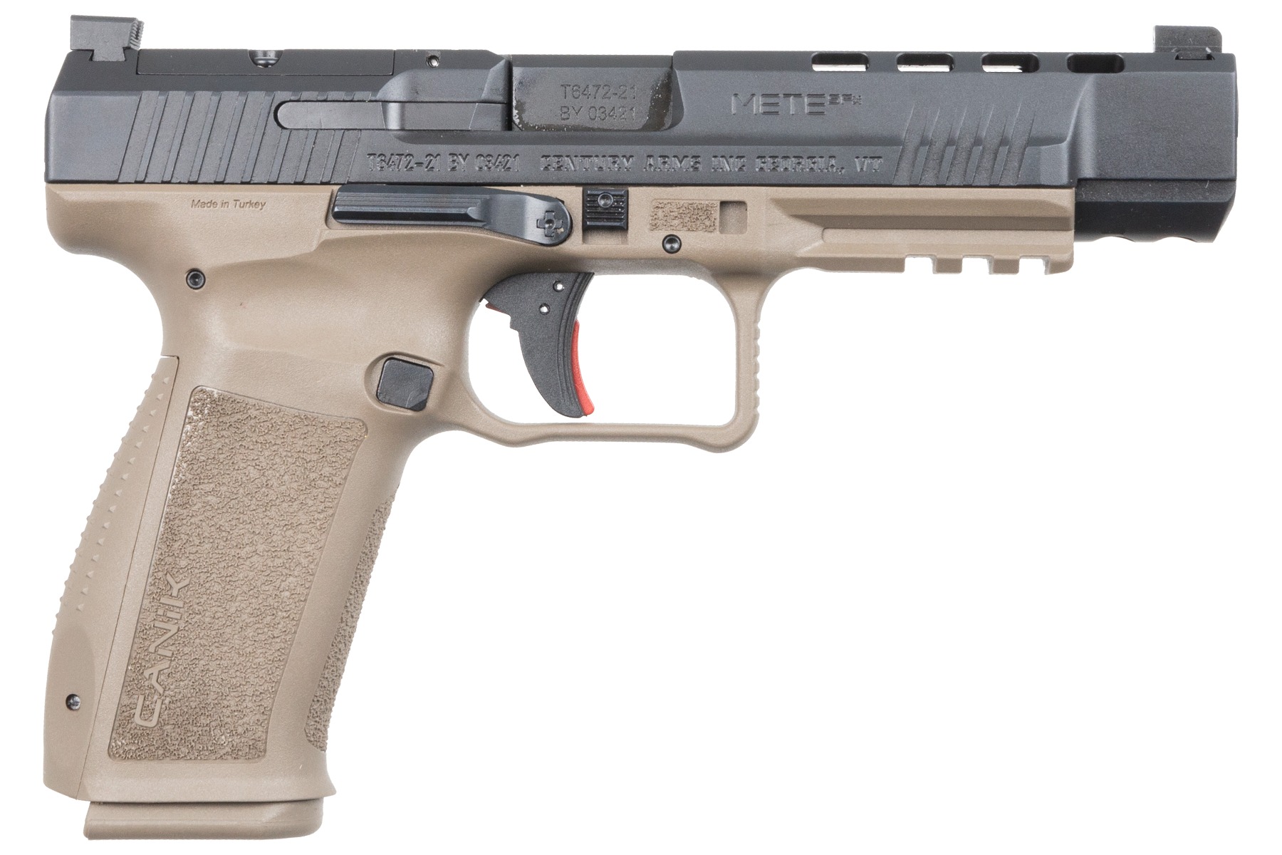 Canik Mete SFX 9mm Pistol FDE/Black 5.2" Barrel 20+1 Capacity Optics Ready