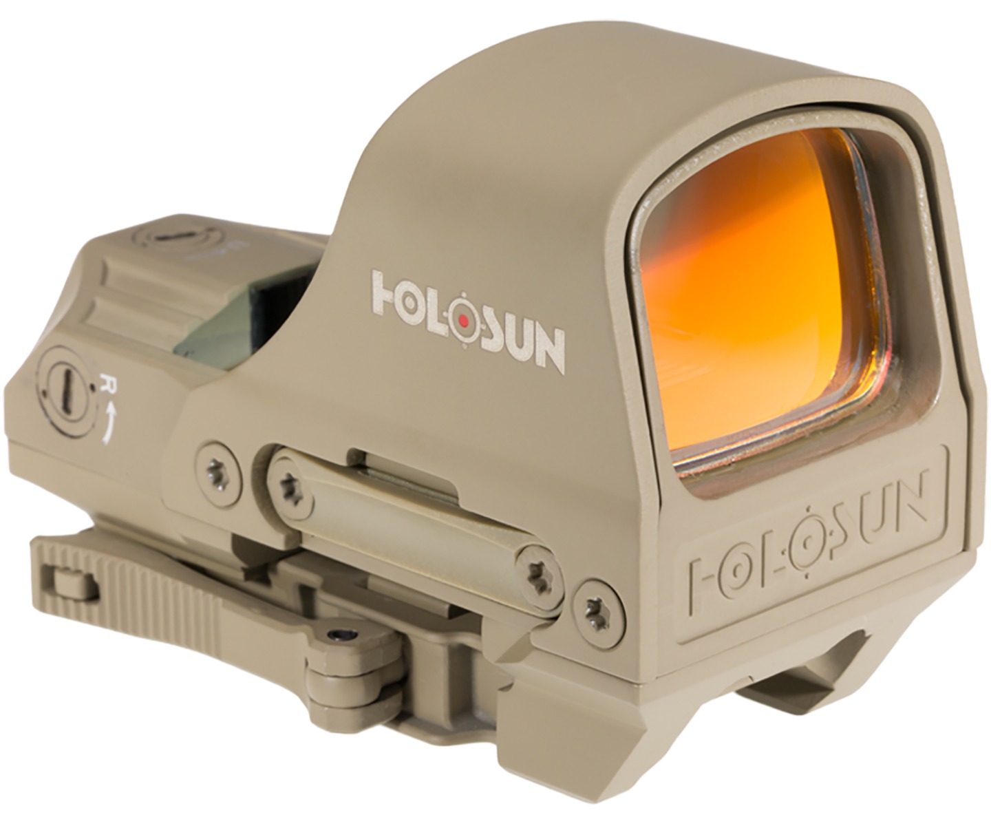 Holosun HS510C-FDE-R Reflex Sight 65 MOA Circle 2 MOA Dot QD Mount FDE