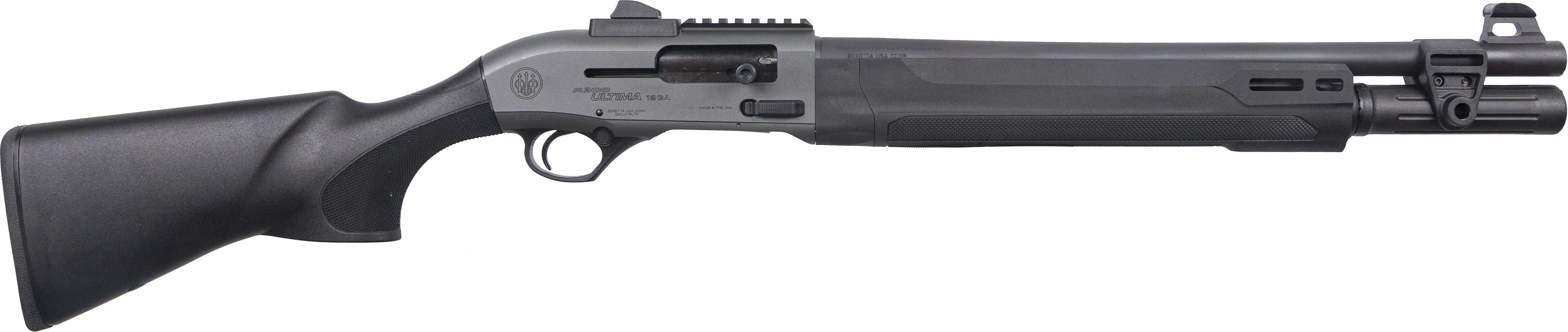 Beretta A300 Ultima Patrol 12 Gauge 3" 7+1 19.10", Gray Rec, Loop Velcro, Black Fixed Stock, Ghost Ring Sight, Picatinny Mount, Extended Controls - Beretta - 12 Gauge