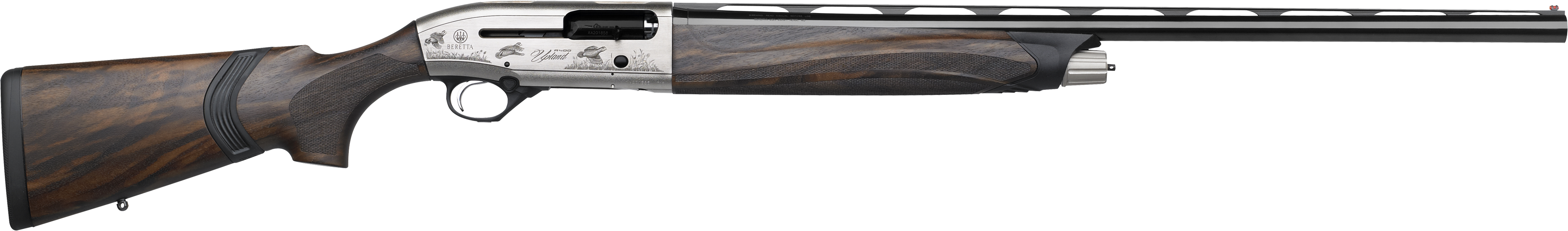 Beretta USA J40AN18 A400 Upland 12 Gauge 28" Black Barrel 3" 2+1, Nickel Engraved Metal, Xtra Grain Walnut Kick-Off Stock