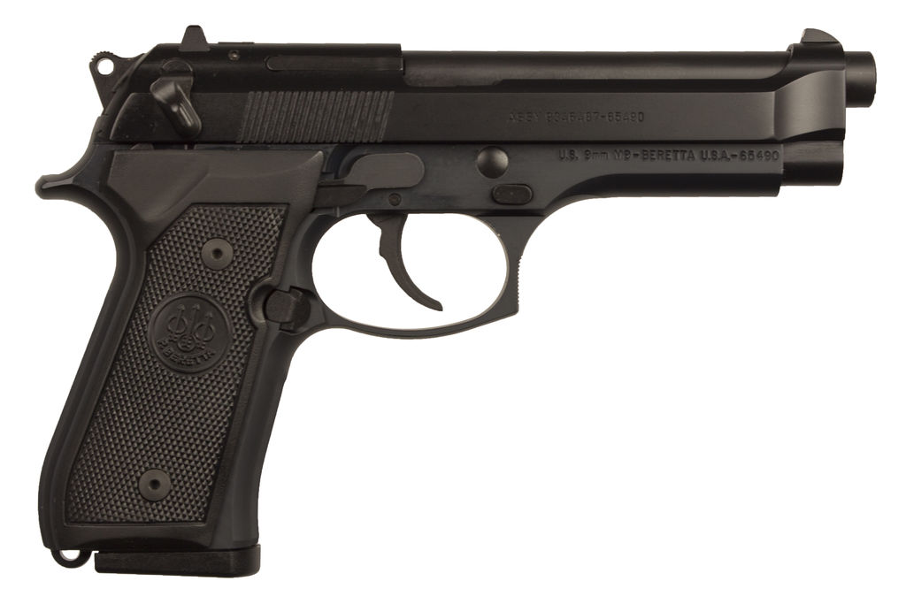 Beretta M9 CA Compliant 9mm Pistol 4.90” 10+1 Black Bruniton Steel...