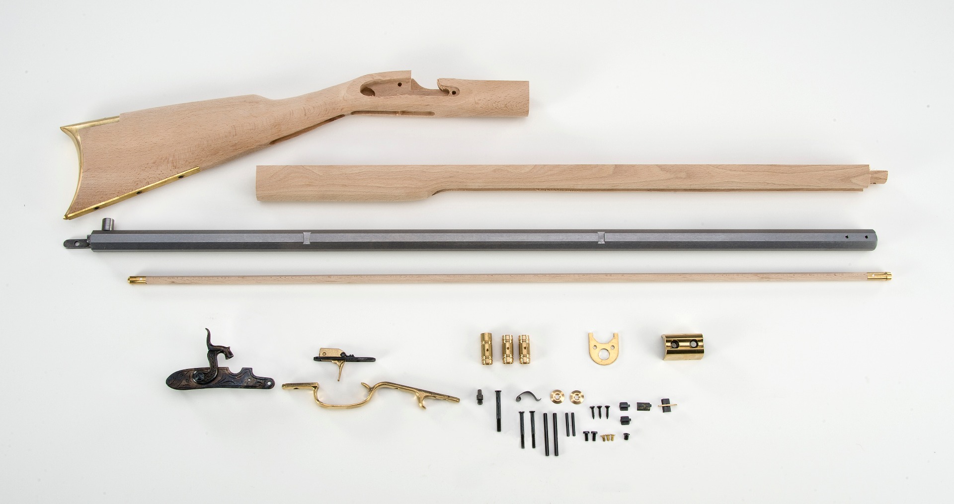 Traditions Black Powder Kentucky Rifle Build-It-Yourself Kit Select Raw ...