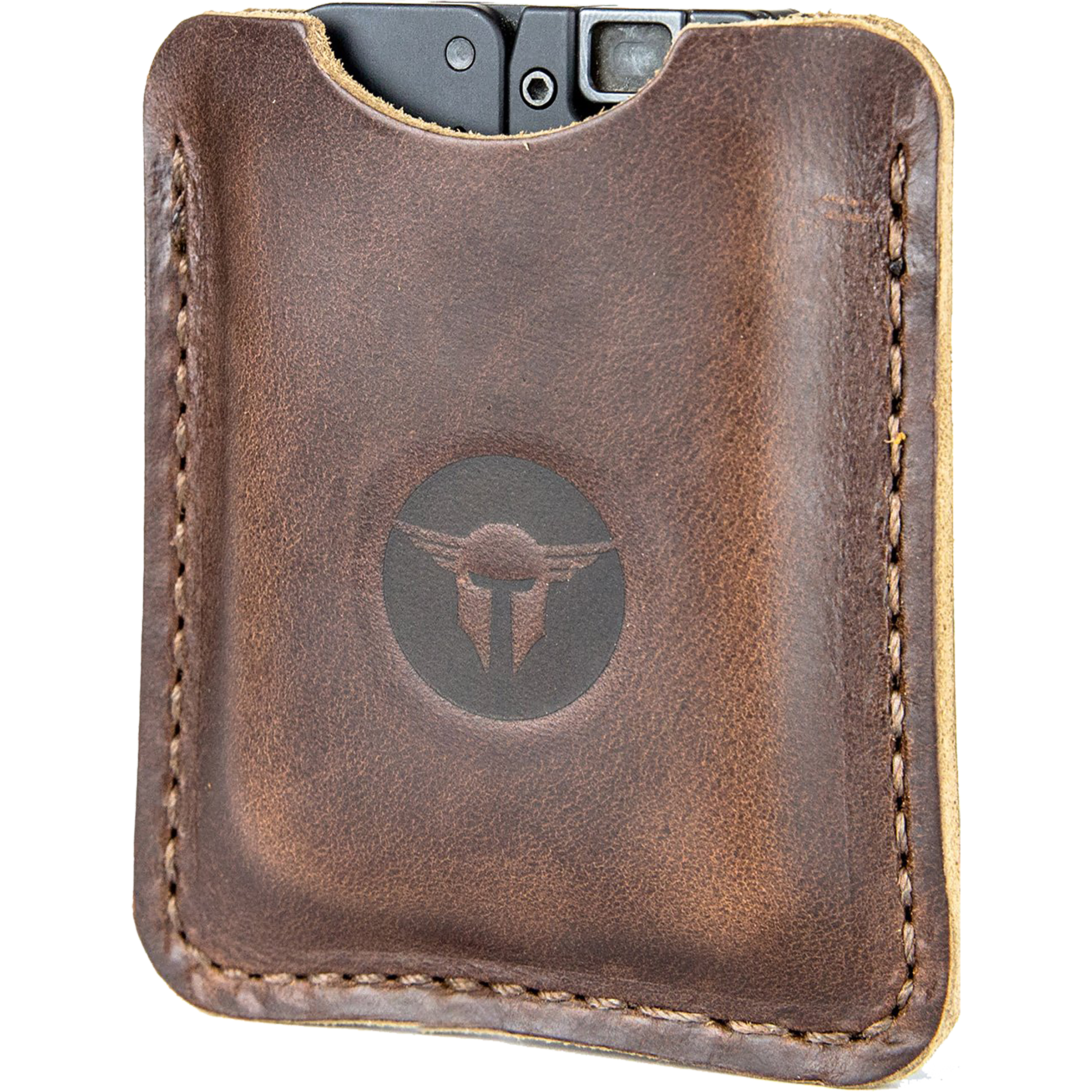 Trailblazer Firearms LifeCard Leather Sleeve Dark Brown