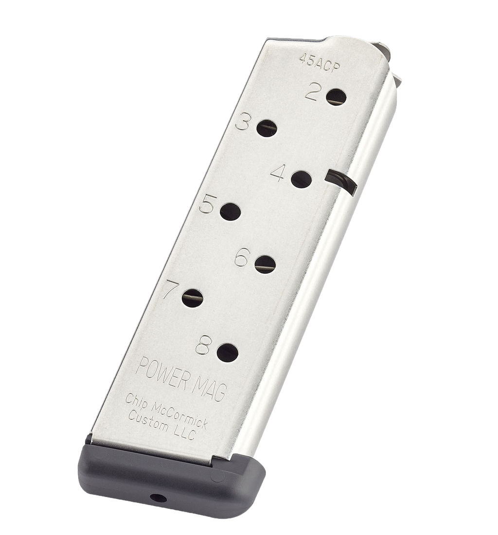 CMC Products 14131 Power Mag 8rd 45 ACP Fits 1911 Government Stainless ... - Chip McCormick - 45 AUTO