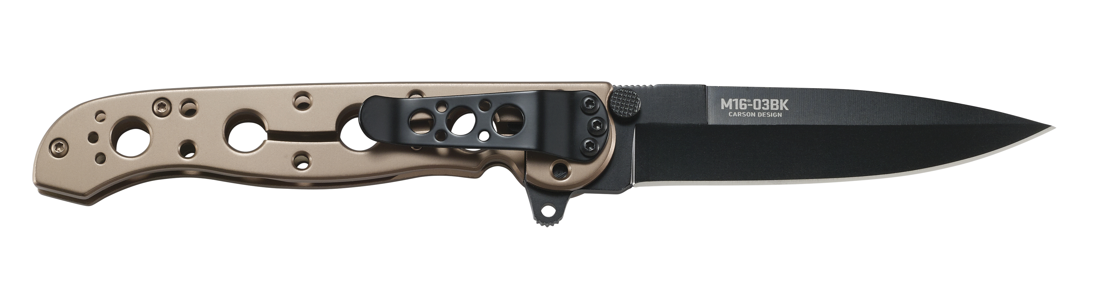 CRKT M16-03BK Folding Knife 3.55" Bronze Black Blade