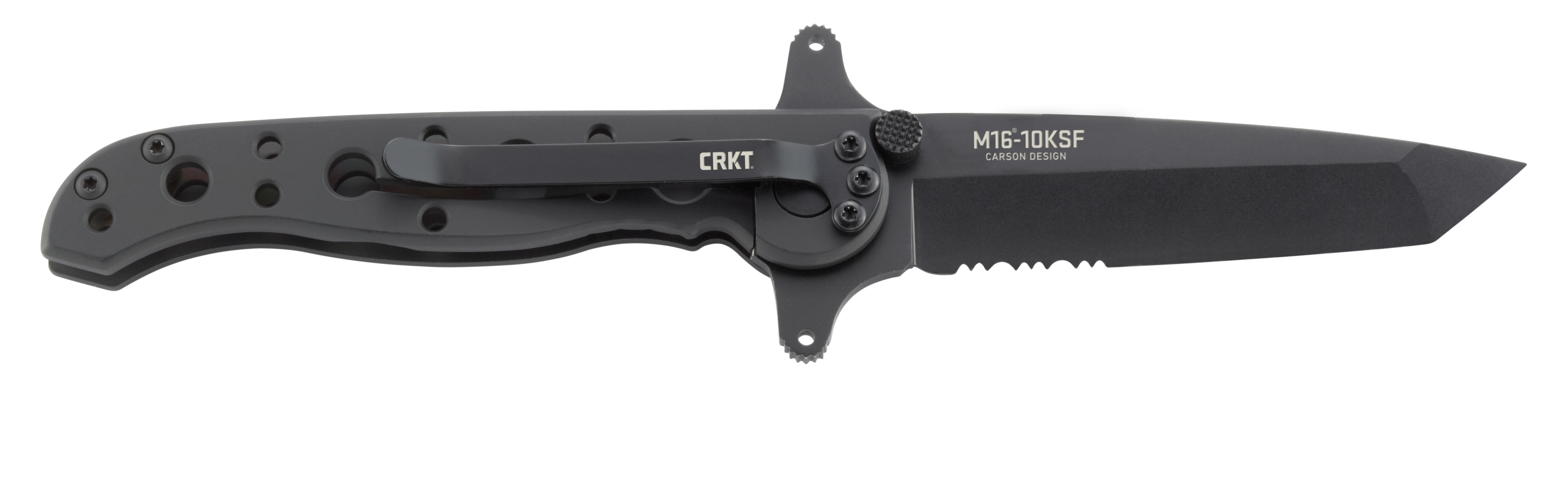 CRKT M16-10KSF Tanto Blade Knife 3" Black/Partially Serrated
