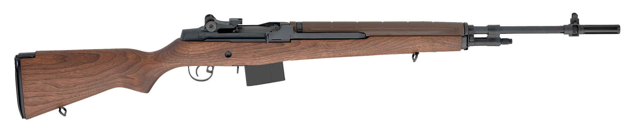 Springfield Armory M1A Standard .308win 22" Semi-Auto Rifle, Walnut Stock, Black Finish, 10-Round Capacity - Springfield Armory - 7.62 x 51mm | 308 Win