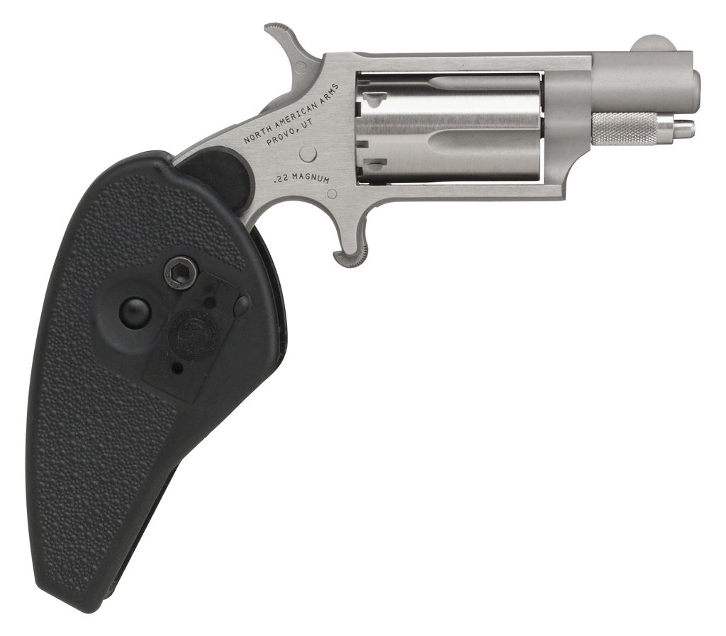 NORTH AMERICAN ARMS 22 Magnum 1.125in 5rd Mini Revolver with Holster Grip - NAA - 22 Magnum