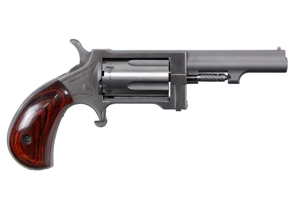 North American Arms SWC250 Sidewinder 22LR/22MAG 2.5" Barrel 5rd Stainless Steel Rosewood Grip