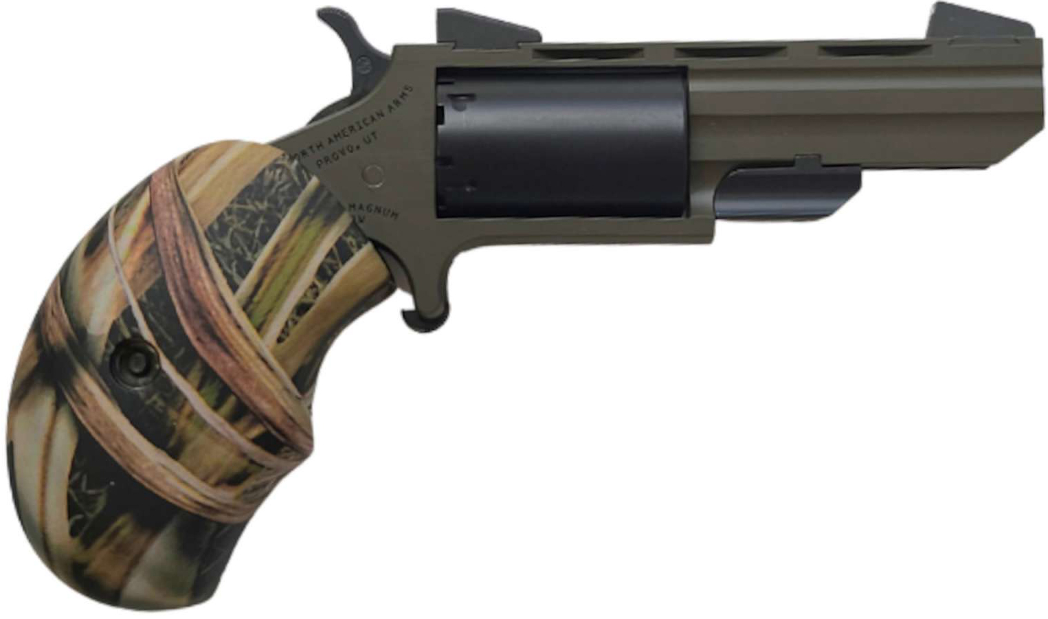 North American Arms TGHM Huntsman 22 WMR 5 Shot 2" Matte Black Heavy... - NAA - 22 Magnum