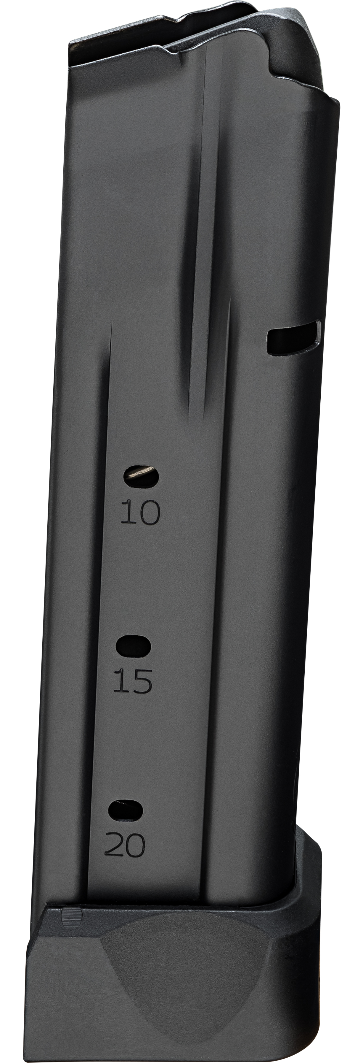 Springfield Armory PH6920 1911 DS Extended Magazine, 9mm Luger, 20-Round Capacity, Black Steel, Polymer Base Pad - Springfield Armory - 9MM