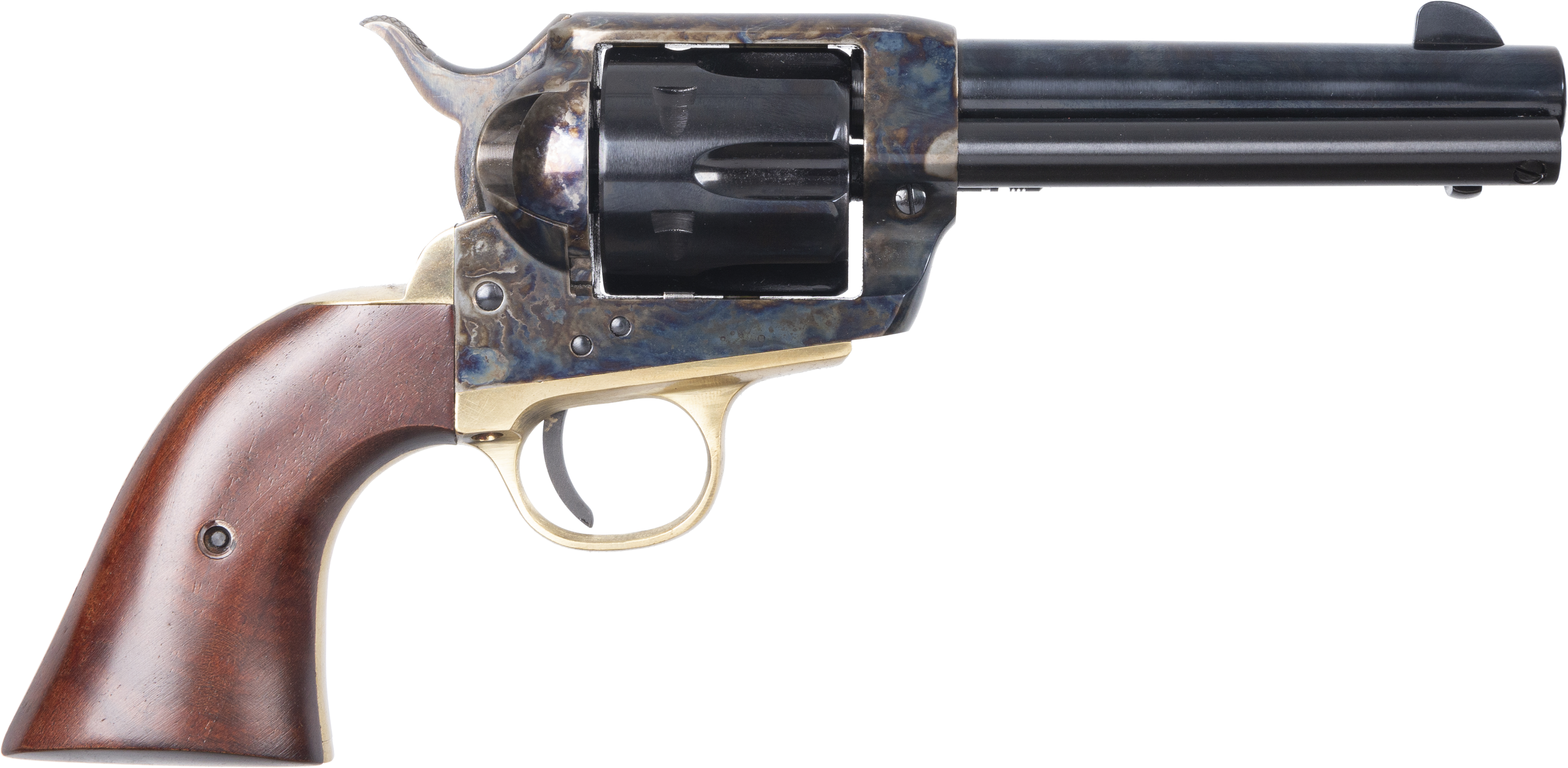 Kassnar 1873 Black 357|9MM, Pietta Italy Crafted, Fluted Cylinder, 6 Capacity, 4.75 Barrel Length