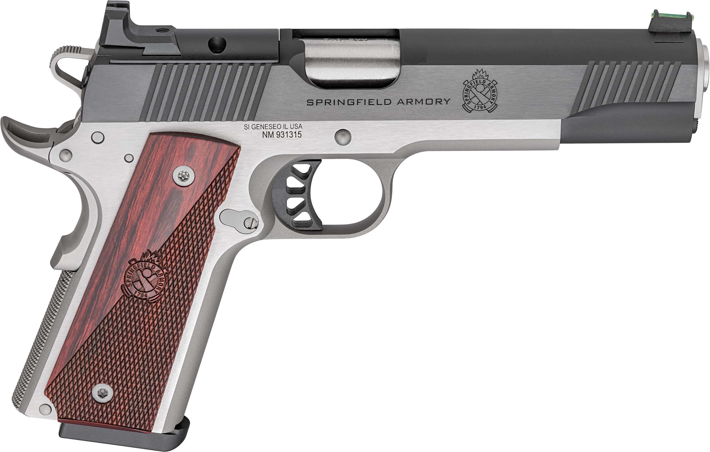 Springfield PX9119LAOS Ronin 9mm 1911 5" AOS 9rd Blued/Stainless - Springfield Armory - 9mm