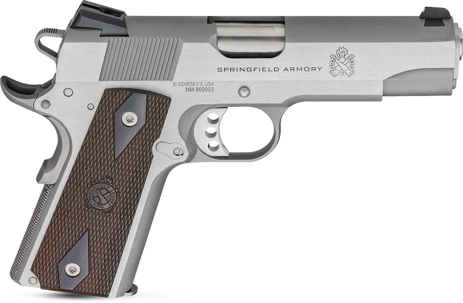 Springfield Armory 1911 Garrison .45 ACP 4.25" Barrel Stainless 7-Round - Springfield Armory - 45 ACP